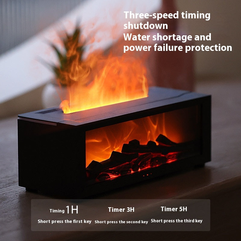 3D Flame Aromatherapy Diffuser – Colorful Essential Oil Humidifier with Realistic Flame Effect and Powerful Mist Output