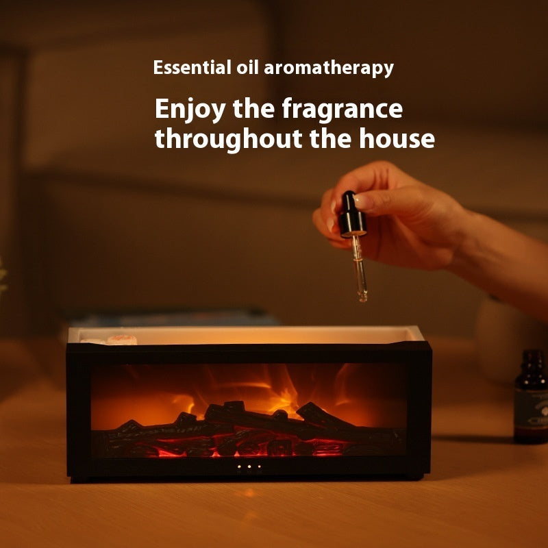 3D Flame Aromatherapy Diffuser – Colorful Essential Oil Humidifier with Realistic Flame Effect and Powerful Mist Output